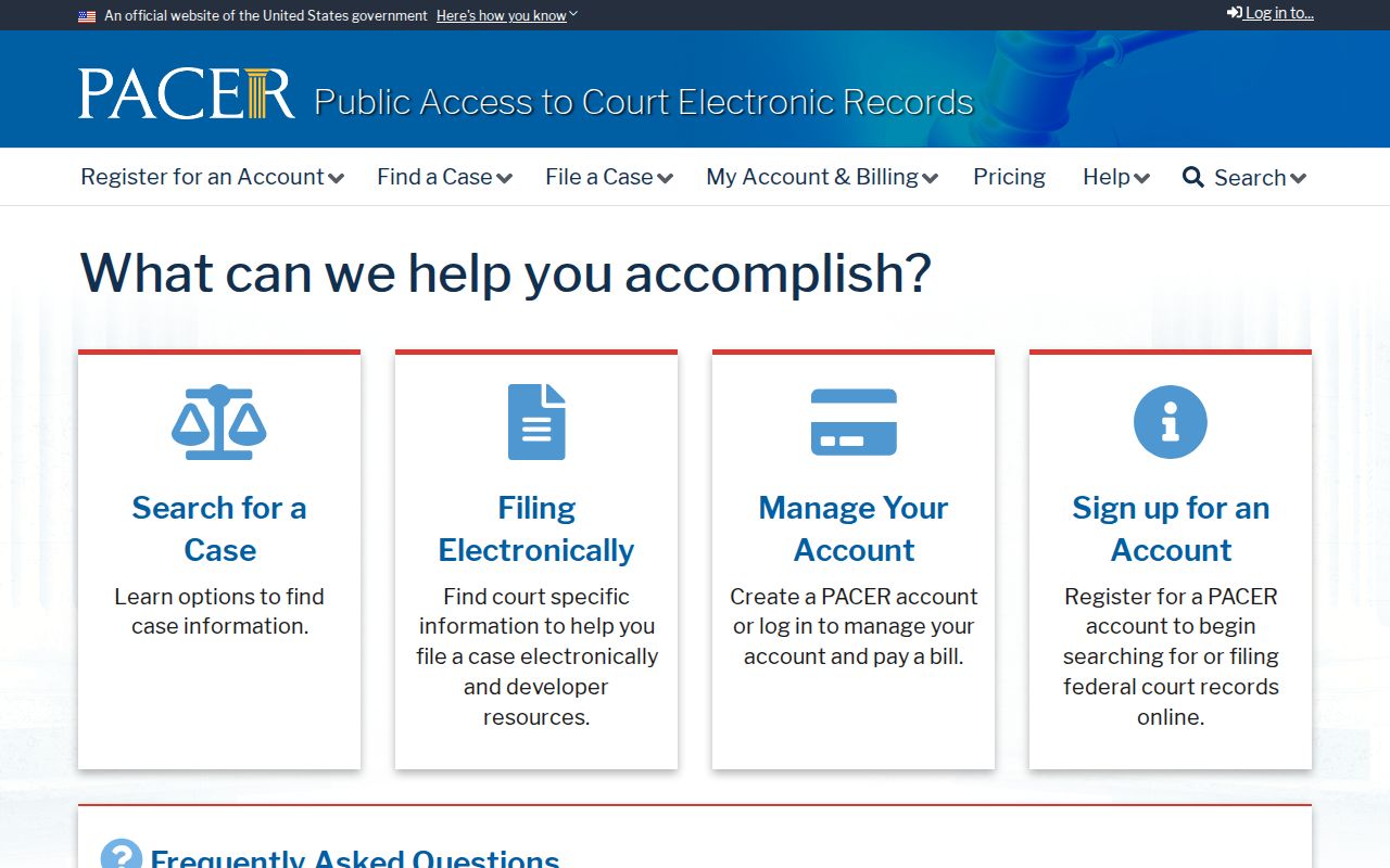 PACER federal criminal case access for Bremer County records