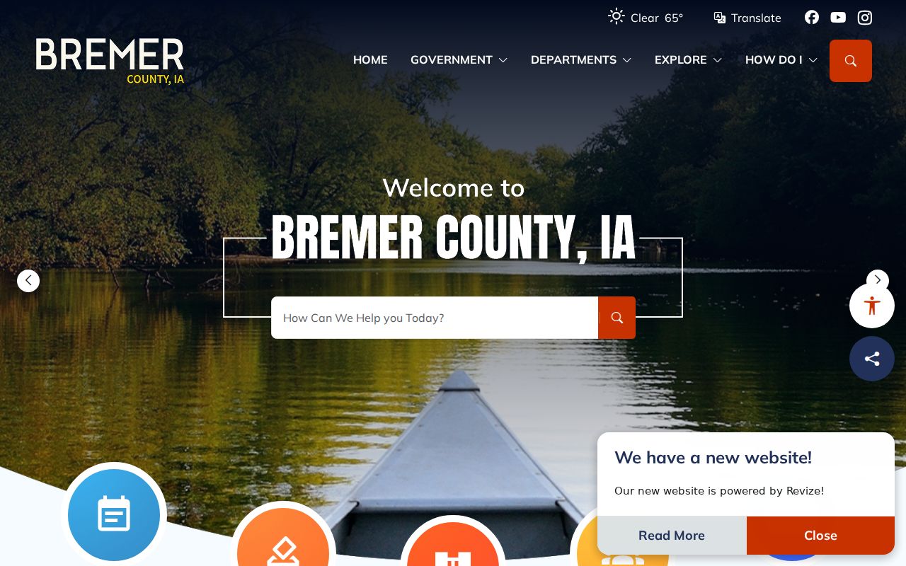 Bremer County criminal records courthouse contact page