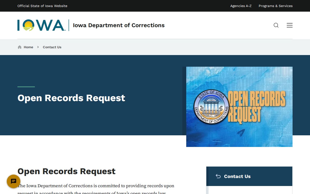 Bremer County criminal history Iowa corrections records request