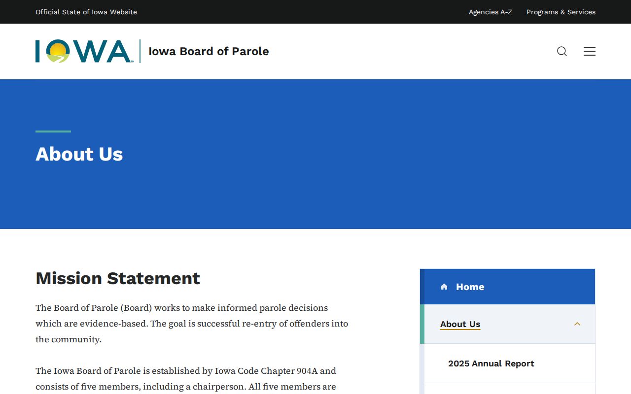 Bremer County criminal records Iowa Board of Parole information